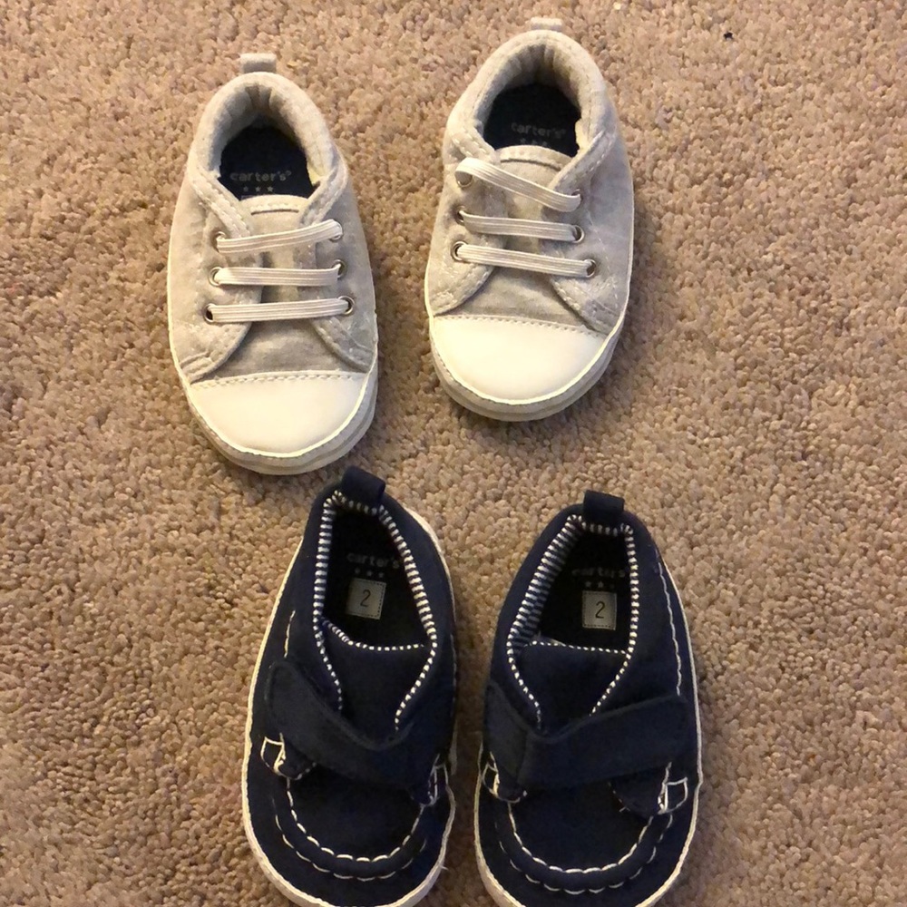 Carters soft baby shoes.